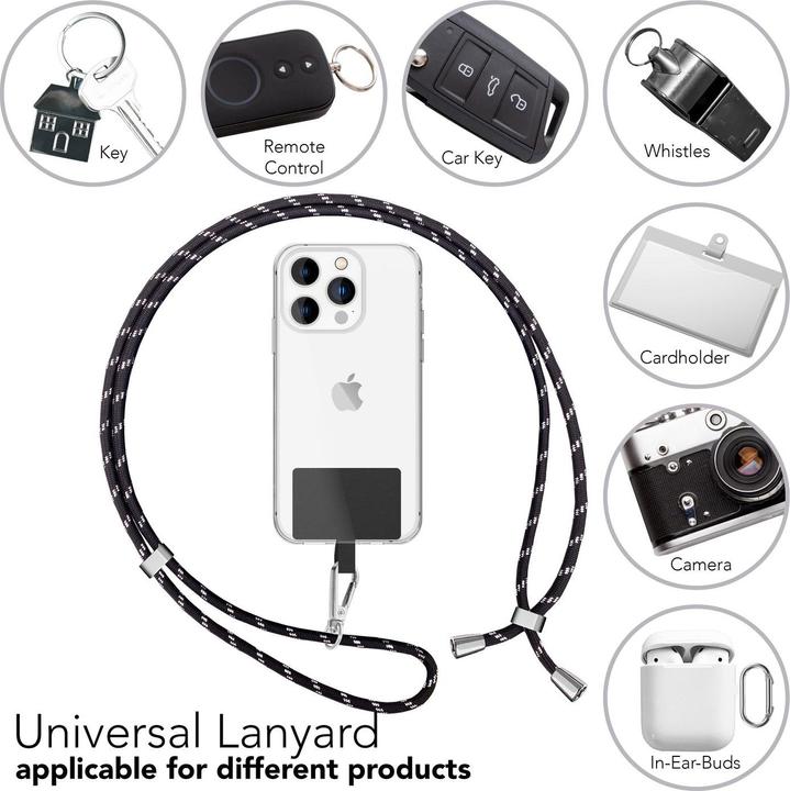 Actual product image Nalia Universal mobile phone necklace with pad