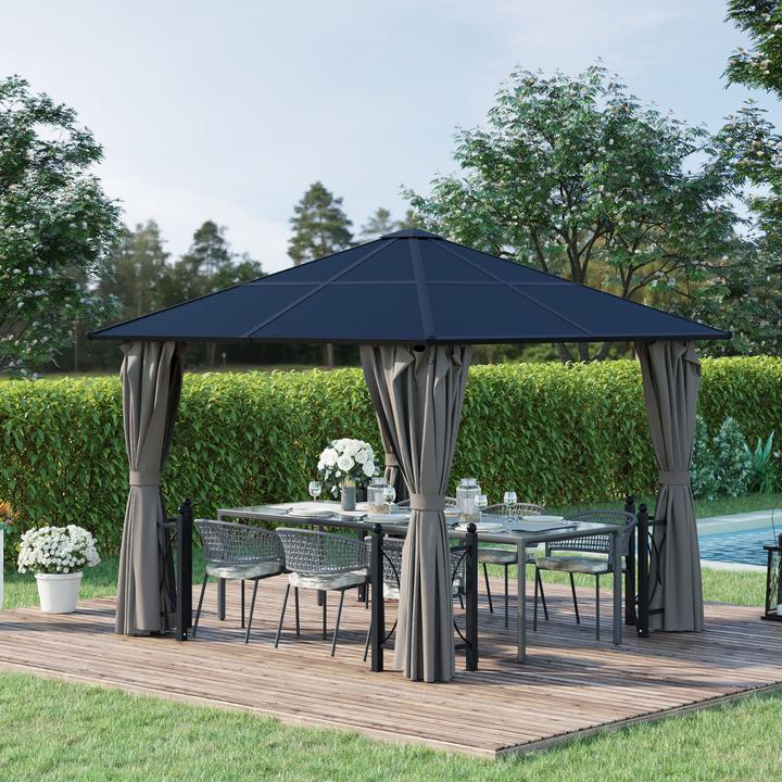 Actual product image Outsunny Garden pavilion with side panels and roof (300 cm, 300 cm)