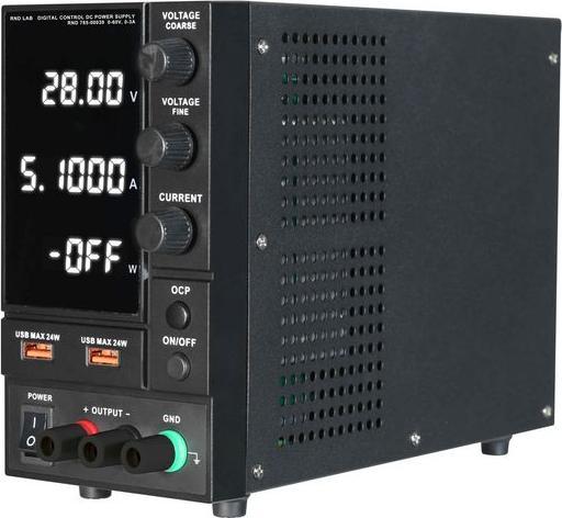 RND Labornetzgerät Einstellbar 60V 3A 180W USB