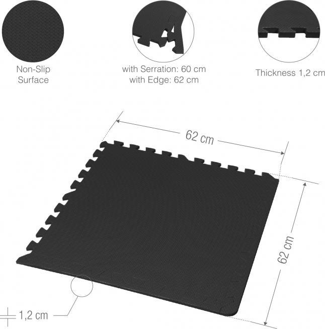 Image du produit Gorilla Sports Tapis de protection du sol Fitness (1.20 cm)