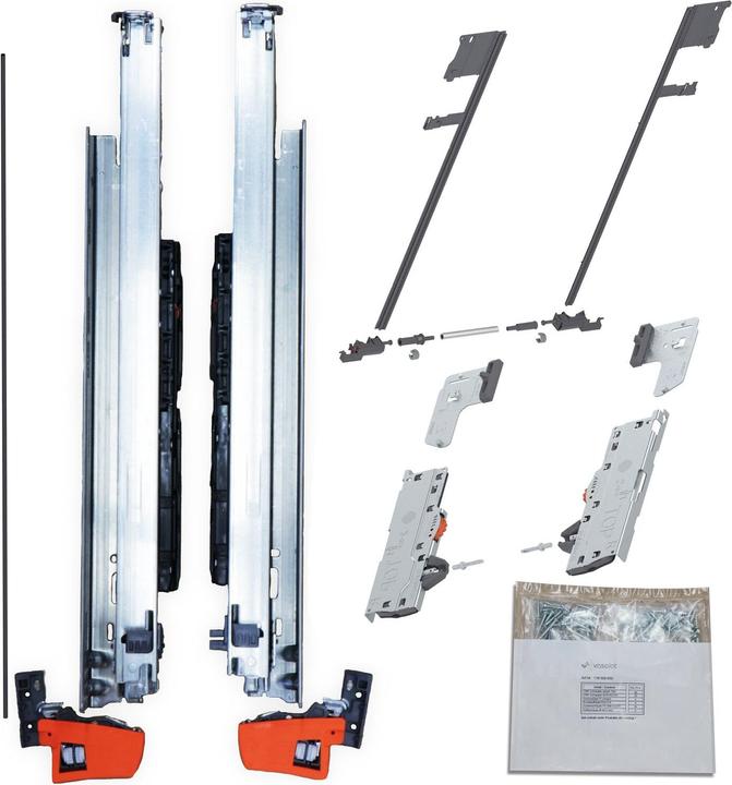 Produktbild Vasalat BLUM MOVENTO BLUMOTION Schubladenschienen 450mm 70kg TIP-ON/Seitenstabilisierung