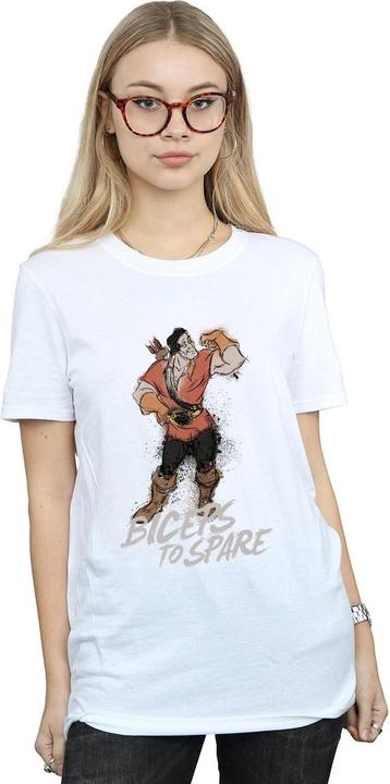 Immagine prodotto Disney Beauty And The Beast Gaston Biceps To Spare Maglietta Ampia Donna (XL)