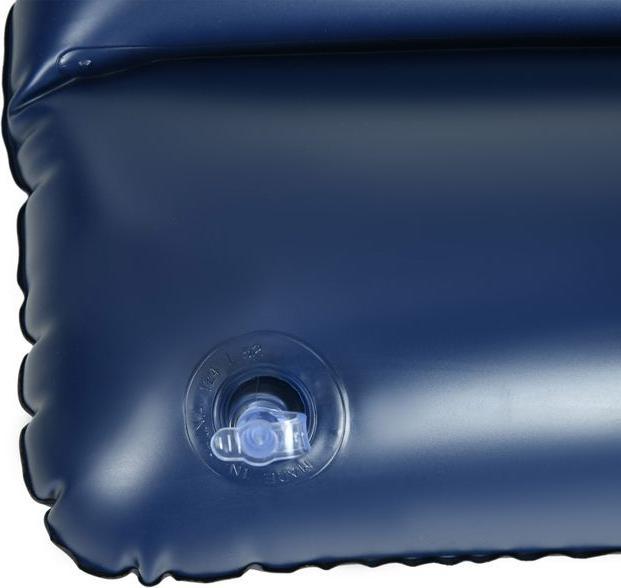 Immagine prodotto Swisshandel24 Materasso gonfiabile per 2 persone, con pompa a mano, morbido e robusto, 203x152x22cm, blu (152 x 203 cm)