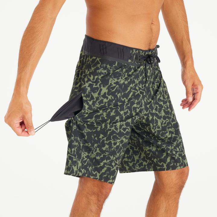 Image du produit Olaian Boardshort Surf 900 Long 20" Homme - Morpho Army Olive verte (42)