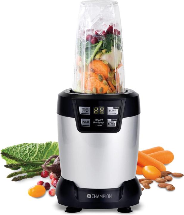 Immagine prodotto Champion Nutrition Blender Pro Digital 1200W NB500 Nero/Argento (Spina UE, 1200 W)