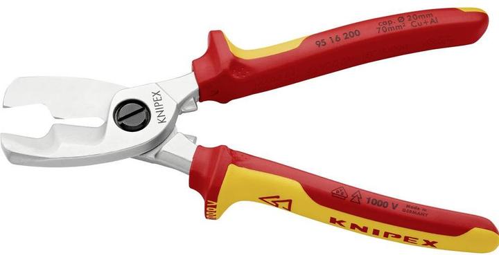 Immagine prodotto Knipex Cesoia per cavi con doppio tagliente 95 16 200 SB (200 mm)