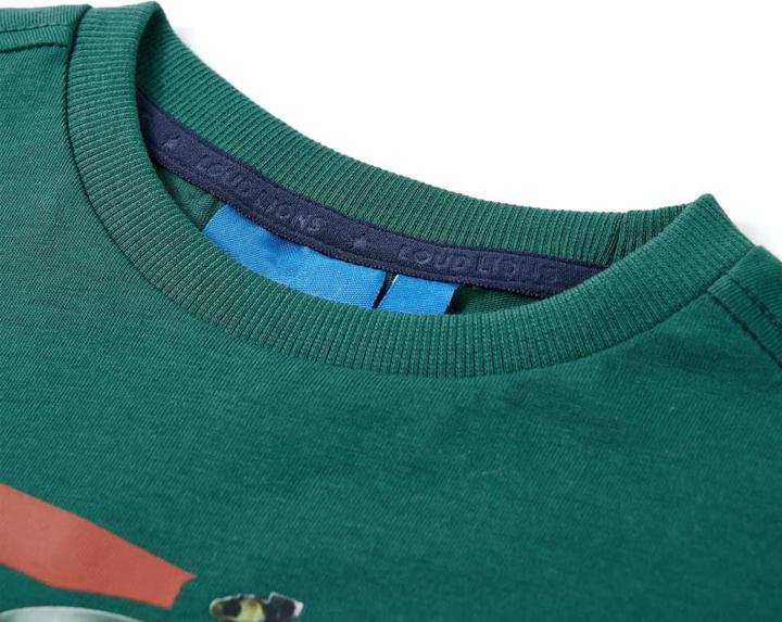 Immagine prodotto VidaXL Camicia a maniche lunghe per bambini verde 104,Materiale: 100 (104)