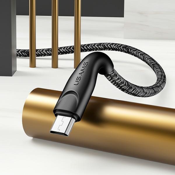 Produktbild Usams Kabel pleciony U41 microUSB 2m 2A czerwony/red SJ396USB02 (US-SJ396) Fast Charge (2 m, USB 3.0)