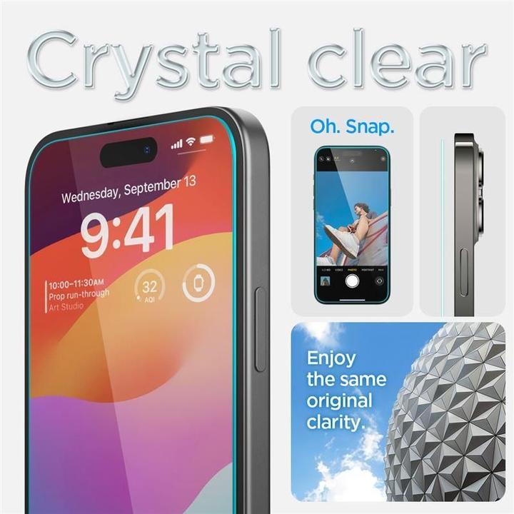 Produktbild Spigen Glas.TR EZ Fit (2 Stück, Apple iPhone 15)