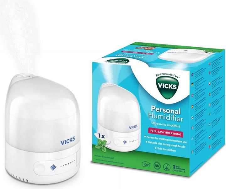 Produktbild Vicks Kaltluft Ultraschall-Luftbefeuchter VUL510E4 (10 m²)