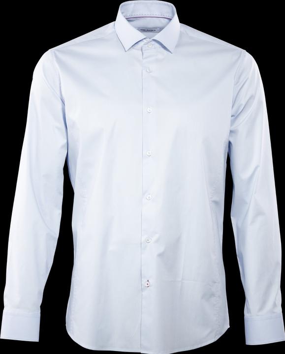 Actual product image The Basics Hemd Body Fit Hai bügelleicht blue (L)