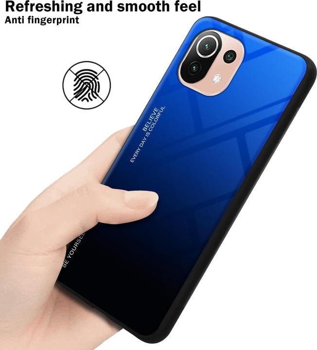 Actual product image Cadorabo TPU 2 colors glass envelope (Xiaomi Mi 11 Lite, Xiaomi Mi 11 Lite 5G, Xiaomi Mi 11 Lite 5G NE)