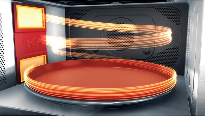 Produktbild Whirlpool MWSC 9133 SX Kombi-Mikrowelle mit flacher Oberfläche 33 L 1000 W Schwarz, Edelstahl (33 l)