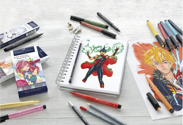 Actual product image Faber-Castell manga mangaka (Black, 6 x)