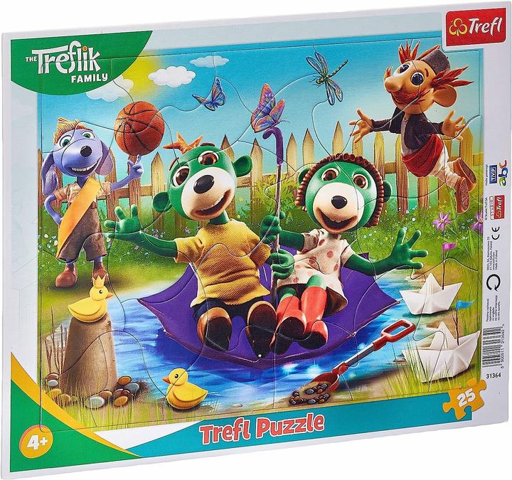 Productafbeelding Trefl De kaderpuzzel voor de allerkleinsten bestaat uit 25 puzzels en een blok met een kader, dat is (15 onderdelen)