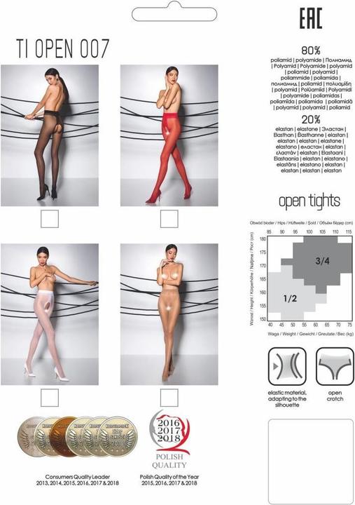 Actual product image Passion Pantyhose ouvert "Thiophene 007" (20DEN) (1, 2)