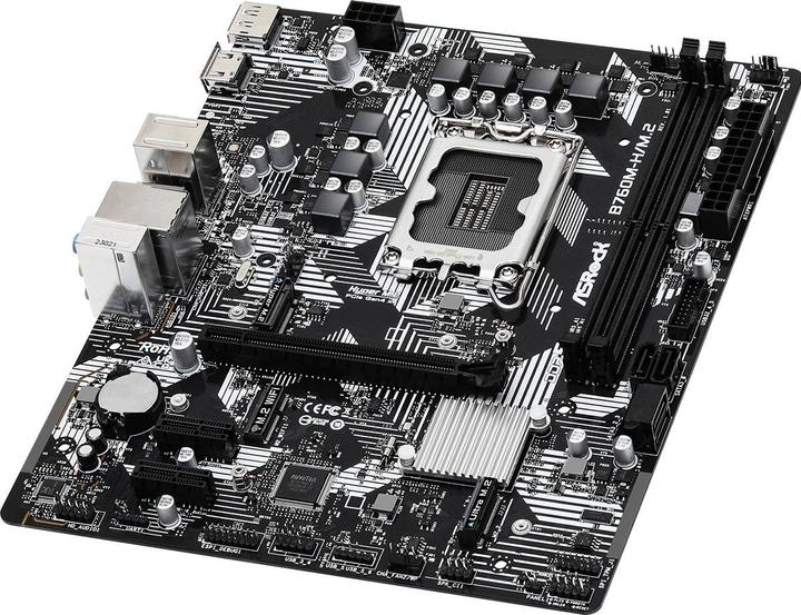 Image du produit AsRock B760M-H/M.2 mATX 2xDDR5 (LGA 1700, Intel B760, mATX)