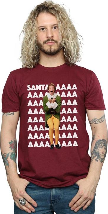 Actual product image Elf Mens Buddy Santa Scream T-Shirt (M)