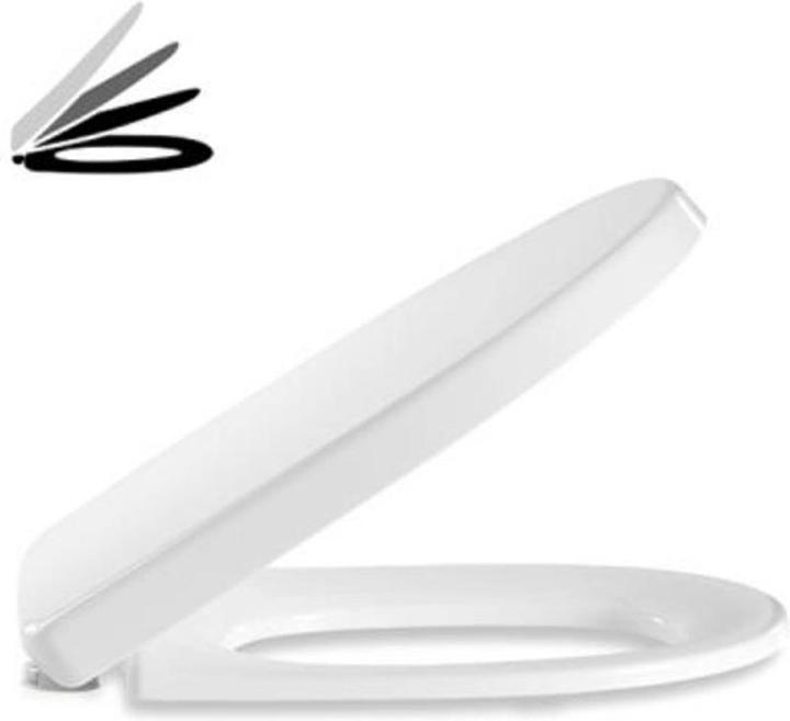 Image du produit Pressalit 492000-D09999 Siège WC Delight avec couvercle Blanc Uni-flex