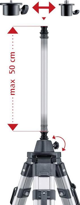 Productafbeelding Laserliner Variabele slingerstandaard Verwisselbare adapter (Metaal)