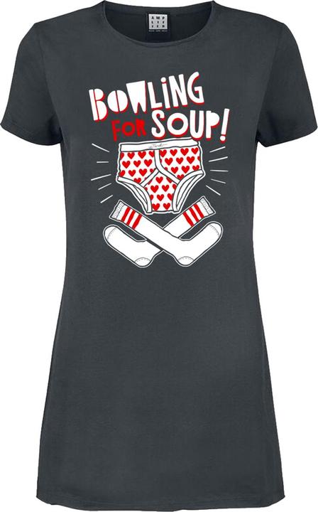 Actual product image Amplified Womens/Ladies Pants And Socks Bowling For Soup T-Shirt Dress (L)
