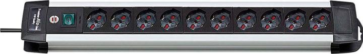 Produktbild Brennenstuhl Steckerleiste Premium Alu-Line 10x Italienische Steckdose Typ L (P17/11) - Italienischer Stecker Typ (10 x, 3 m)