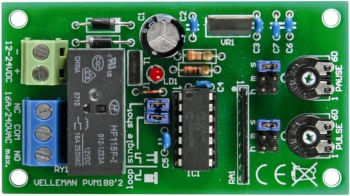 Actual product image Whadda 1s - 60h pulse-pause timer