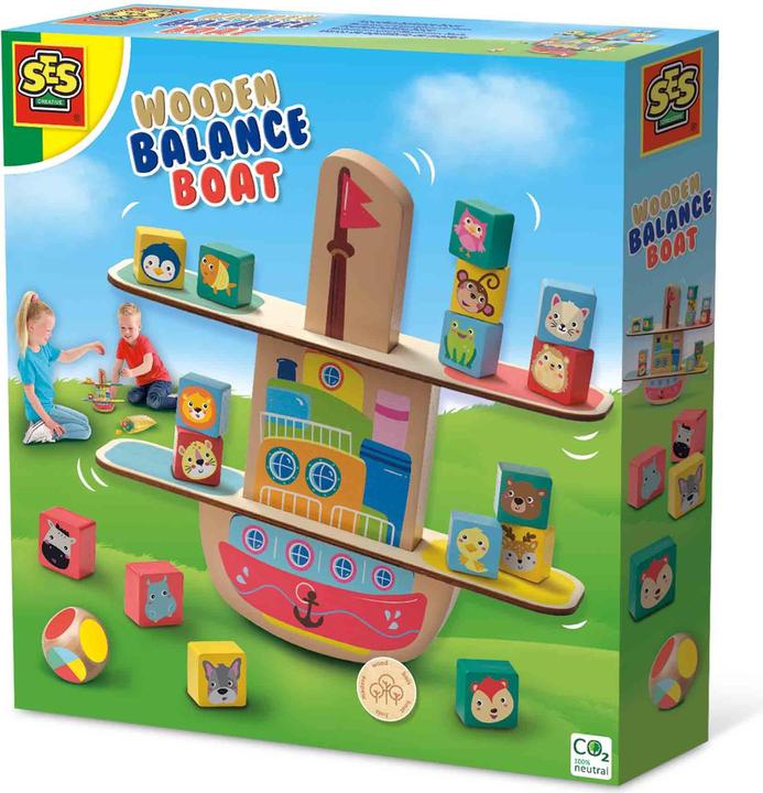 Ses Wooden balance boat (Dutch, English, German, French)