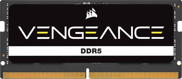 Produktbild Corsair DDR5, 5200MT/s 48GB 1x48GB SODIMM, Unbuffered, 44-44-44-84, Black PCB, Std PMIC, 1.1V, VENGEANCE DDR (1 x 48GB, 5200 MHz, DDR5-RAM, SO-DIMM)