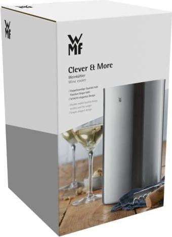 Produktbild WMF Sekt-Weinkühler Edelstahl Flaschenkühler doppelwandig 19,5cm Clever&More matt