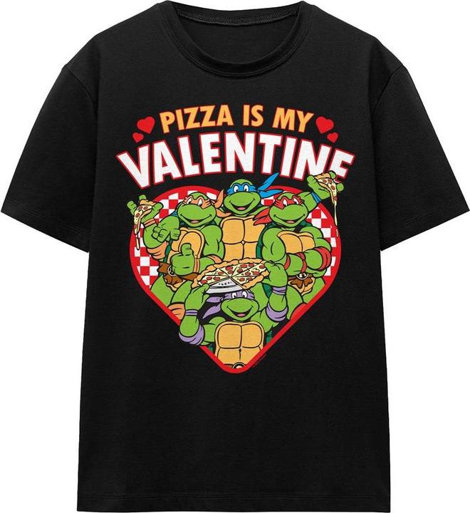 Image du produit Teenage Mutant NT - T-shirt PIZZA IS MY VALENTINE - Adulte (S)