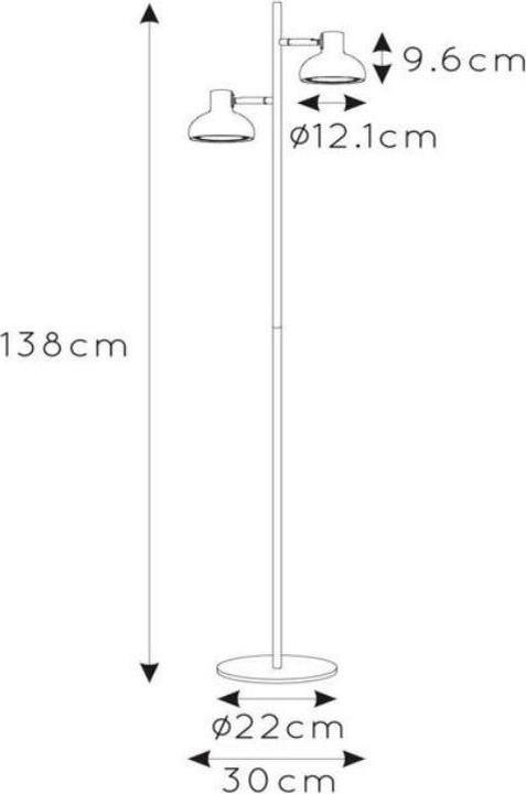 Produktbild Lucide SENSAS - Stehlampe - 2xES111 - Grün 30797/02/33 (GU10)