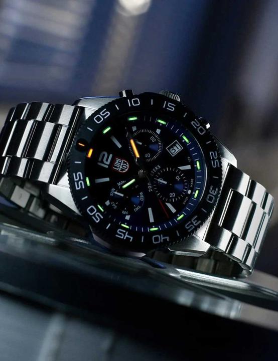 Actual product image Luminox Pacific Diver Chrono 3140 Series (Analogue wristwatch, Swiss made, 44 mm)