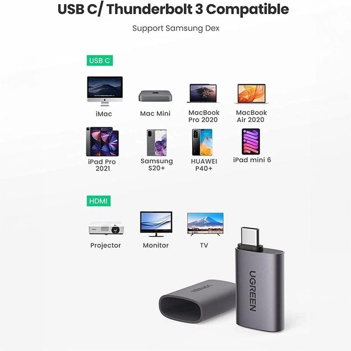 Immagine prodotto Ugreen Adattatore da USB-C a HDMI Jack (USB-C, 3.97 cm)
