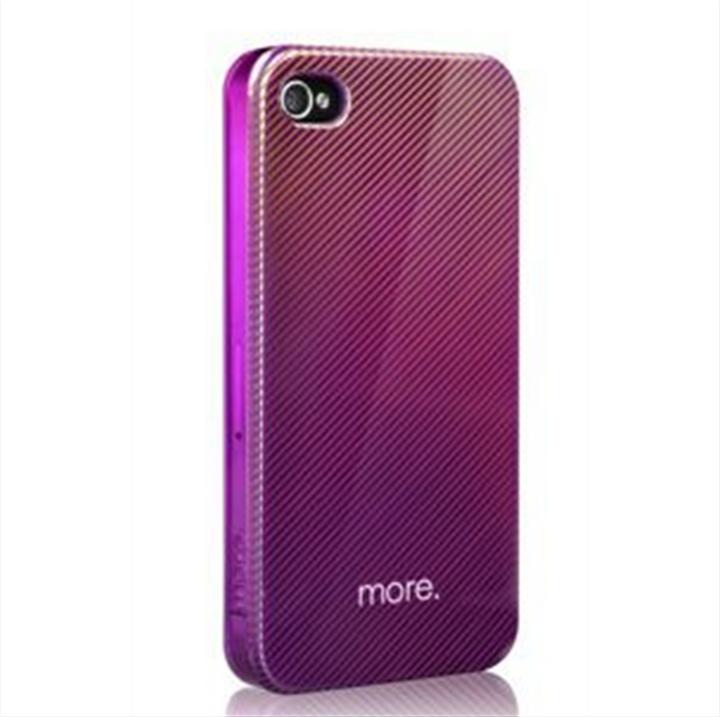 Produktbild more. Duplex Hologram Hardcase für iPhone 4/4S Purple (Apple iPhone 4s, Apple iPhone 4)