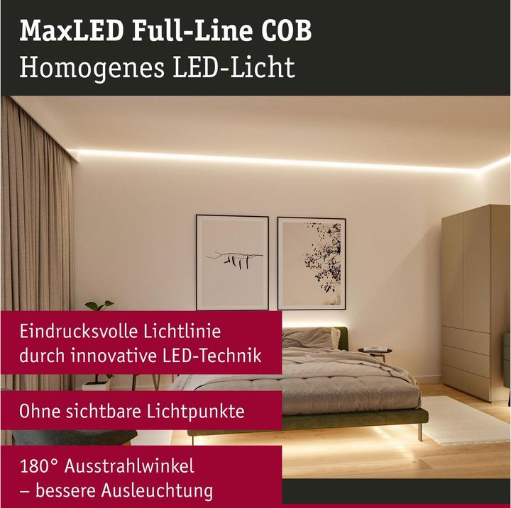 Produktbild Paulmann MaxLED 1000 Full-Line COB Stripe Set (Warmweiss, 150 cm, Indoor)