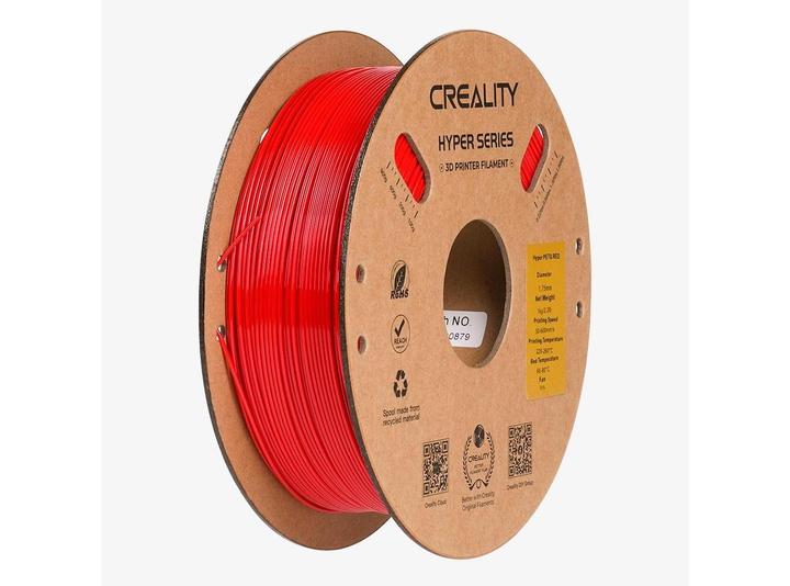 Produktbild Creality Filament PETG Hyper Rot, 1.75 mm, 1 kg (PETG, 1.75 mm, 1000 g, Rot)