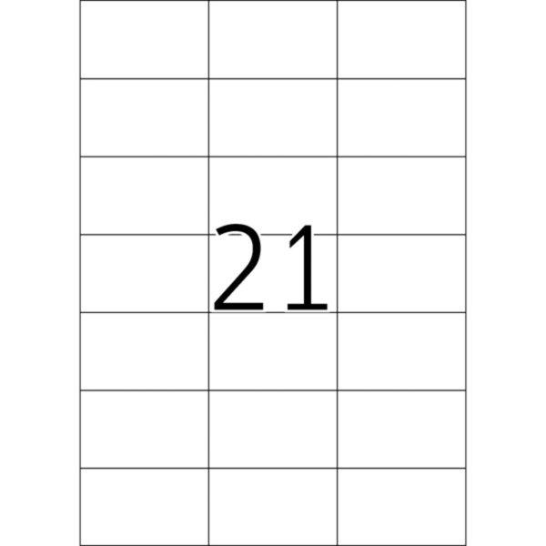 Image du produit Blana Etiketten A4, 70 x 42,3mm, weiss, 500 Blatt