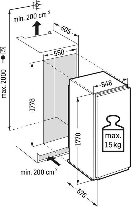 Produktbild Liebherr Liebherr-Integrierbarer Kühlschrank mit BioFresh-IKBc 3454-26-091603251 (307 l)