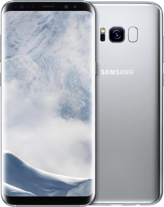 Produktbild Samsung Galaxy S8+ (64 GB, Arctic Silver, 6.20", Single SIM, 12 Mpx, 4G)