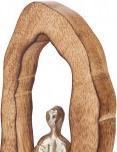 Produktbild Giftdecor Dekofigur sitzend Silber hoch Holzständer
