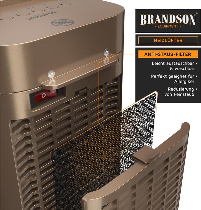 Image du produit Brandson Aérotherme avec télécommande (2000 W)