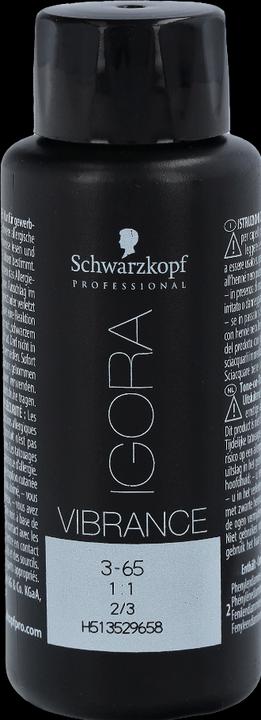 Actual product image Schwarzkopf Professional IGORA Vibrance Hair Tint NEW (3-65 Dark Brown Chocolate Gold)