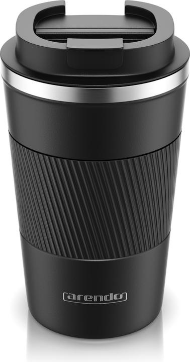 Arendo Thermobecher 350 ml, Kaffee to go Becher mit Deckel aus Edelstahl 0,3 L, Edelstahl, Thermal Mug (0.35 l)