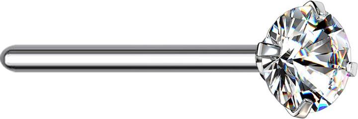 Immagine prodotto Star Piercing Borchia da naso in argento con cristalli tondi in argento (senza ottone, Titanio G23)