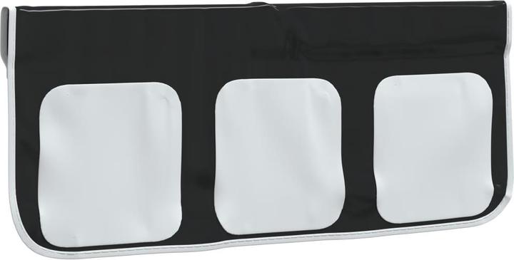 Actual product image VidaXL Curtains for loft bed with tunnel white and black