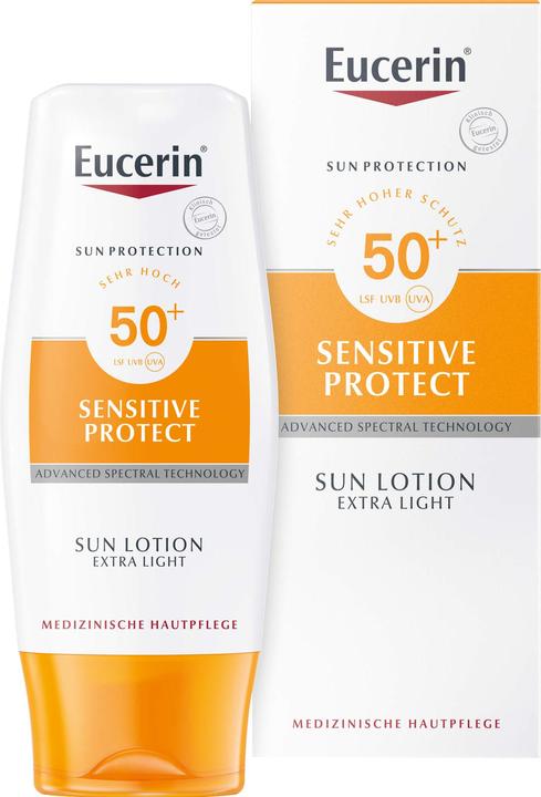 Produktbild Eucerin SUN Sensitive Protect (Sonnencreme, SPF 50+, 150 ml, 500 g)