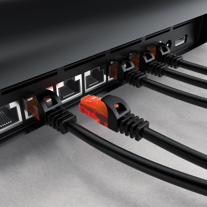 Produktbild CSL CAT.6 Netzwerkkabel - Ethernet Gigabit Lan Kabel RJ45 - Patchkabel - komp. CAT.5 CAT.6 CAT.7 CAT.8 (UTP, CAT6, 0.25 m)