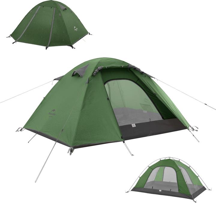 Produktbild Naturehike Namiot P-Series 3 UV NH18Z033-P-Forest Green (2.30 kg, 3 Personen)