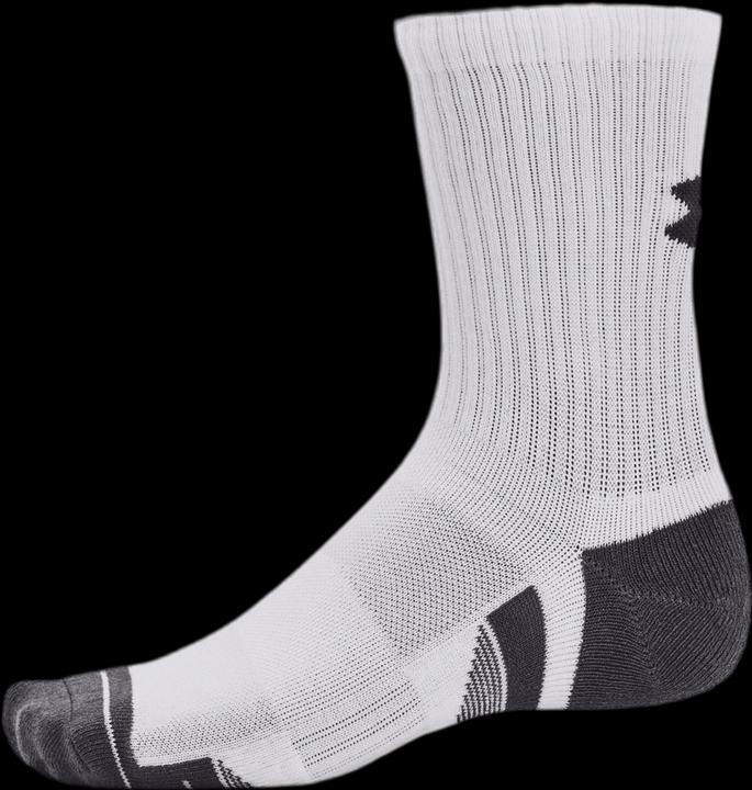 Image du produit Christina Aguilera Under Armour Performance Cotton Mid-Crew Socks White (3x) (42, 47)